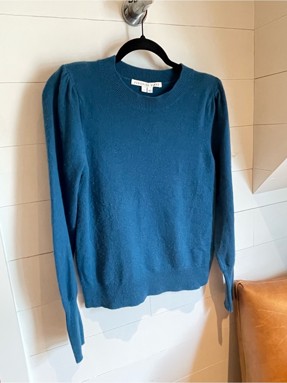 Veronica Beard Teal Crewneck Sweater